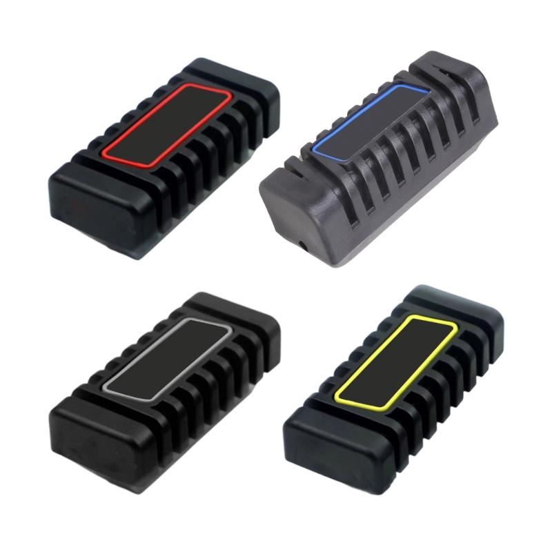 Quick Install Rubber Brake Pedal Protector Non Slip Tread Pattern Comfortable Foot Rest Quick Installation for BAJAJ