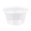 Disposable Round Plastic Takeaway Food Containers (50 Sets)