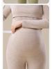 Maternity Thermal Underwear Set: Warm, Cozy Top & Bottoms for Postpartum Nursing - Velvet, Cashmere, Silk Blend for Winter