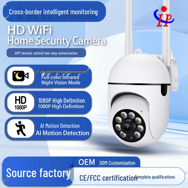 Smart WiFi 360° HD Home Camera with Night Vision & Remote Monitoring