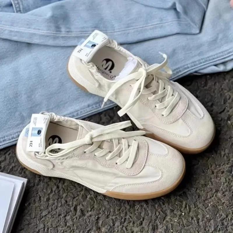 Tide Ballet Series Deutsche Trainingsschuhe Sommer Kleine Weiße Weiche Sohle Atmungsaktive Forrest Gump Schuhe Frauen Sport Freizeit Canvas