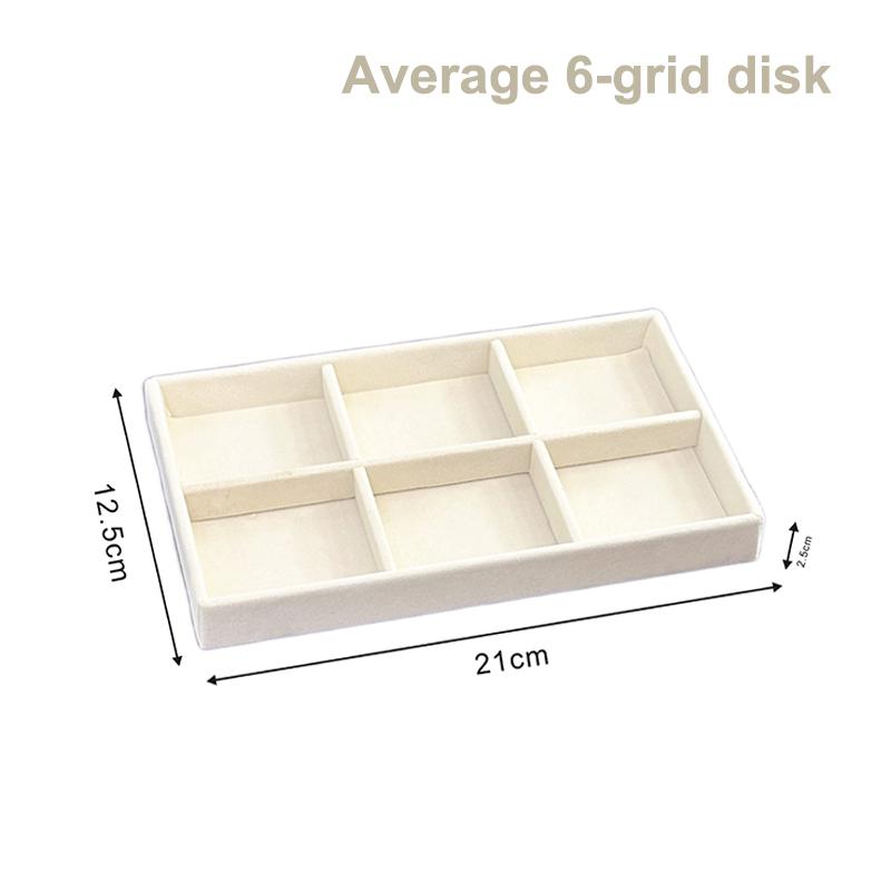 Flockovaný šperkovnicový displejový podnosový stojan Více stylů pro náhrdelník, náramek, náušnice, prsten Organizér Box