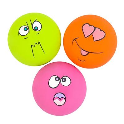 Loro Pet Puppy Squeak Ball 3P Set, 3 Pieces, Purple Set