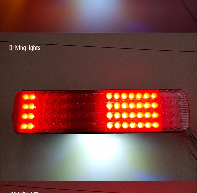 Compatible with Sinotruk Howo Original LED Rear Tail Light Assembly for Brake, Turn, and Reverse with Rear Combination Light Accessories.
