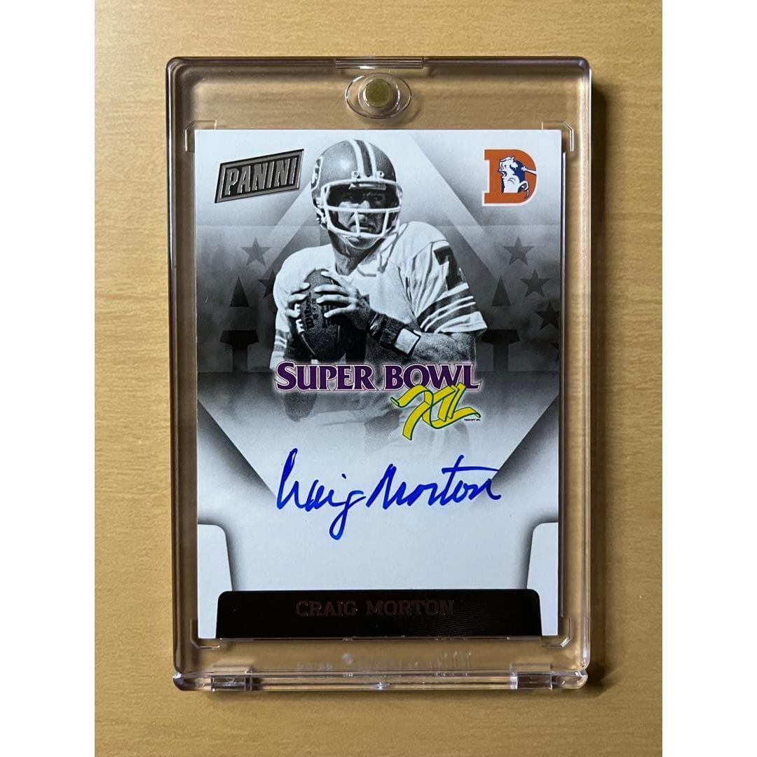 Used NFL CRAIG MORTON AUTO SUPER BOWL 2015