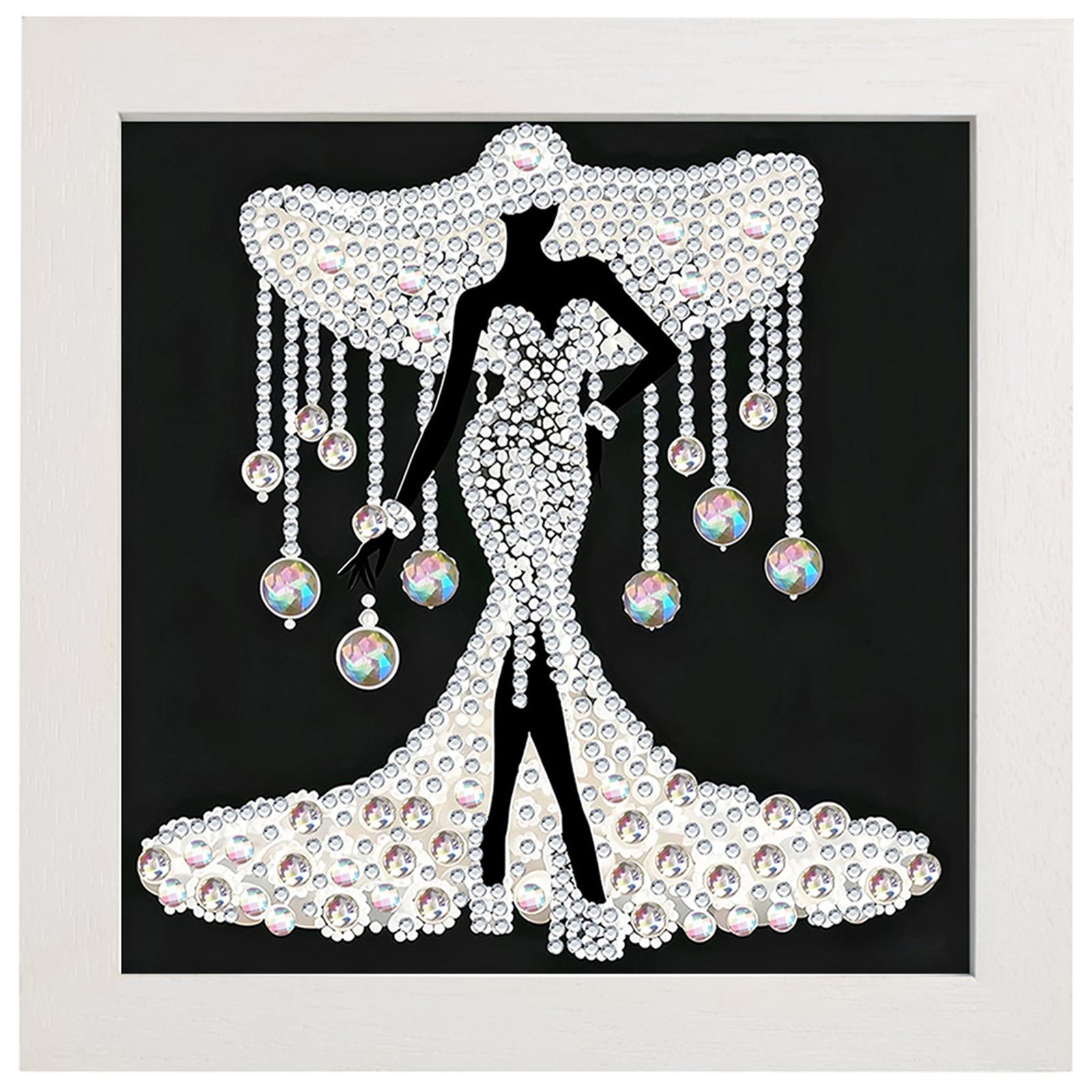 

Elegant Woman Special Shaped 5D DIY Partial Drill Diamond Dots Paintings for Adults Home Wall Decor Crystal Diamond Art 8x8inch