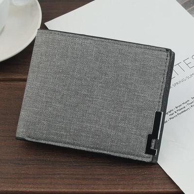 Portafoglio porta carte da uomo in stile coreano, grande capacità, ultrasottile, casual, con portamonete multi-slot