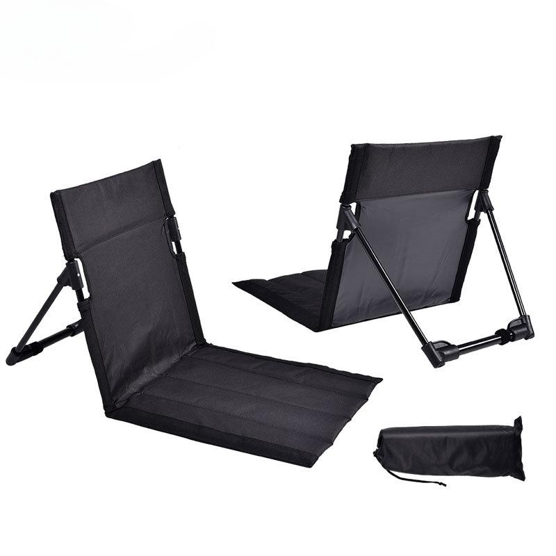 Outdoor Lounge Chair,Beach Garden Lazy Chair Backrest Cushion,Lounge Chair Camping Picnic Travel Folding Back Chair