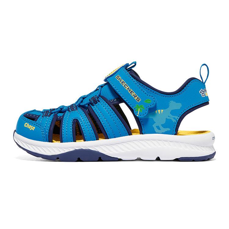 Skechers Versatile Velcro Casual Outdoor Childrens Sandals Kids sandals Blue 407102L-BLNV 35