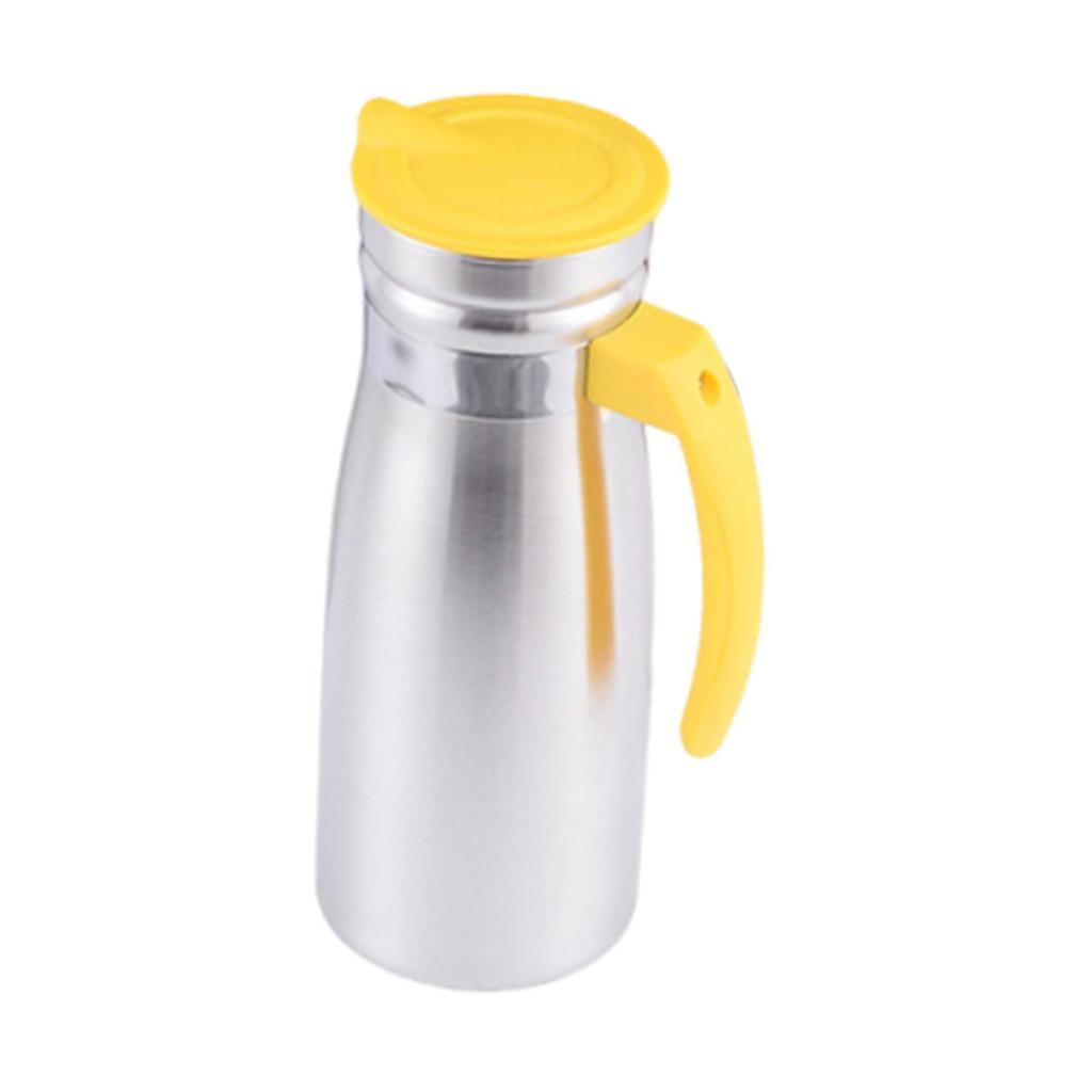 1.0 L Stainless Steel Cold Water Pitcher Beverage Container for Everyday Use Break Resistant Versatile 3.3x9inch with Handle