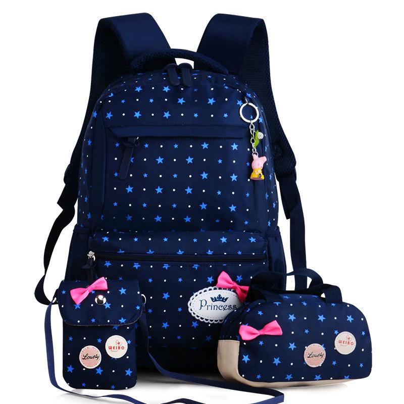School Bags for Teenager Girls Printing travel bag for kids Orthopedic Backpack 3 pcs/Set school Backpacks sac a main mochila