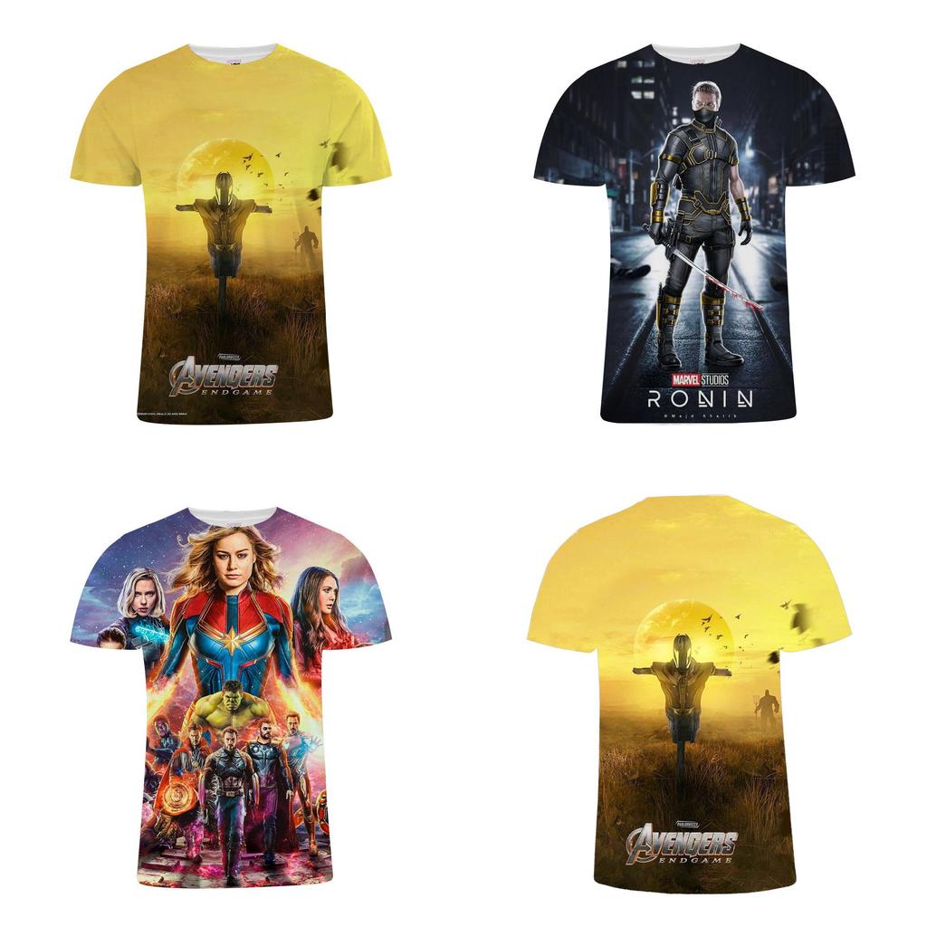 Avengers 4 Endgame T-shirt Superhero 3d Short Sleeve Stylish Casual Tee Top
