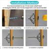 50set Self-Drilling Drywall Anchor Kit - Hollow Wall Anchors with Screws