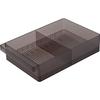 Refrigerator Storage Case L with Divider, Black, 37.5 X 22 X 8.2cm, Tower 1478