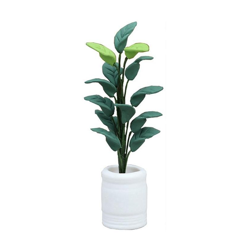 Garden Artifical Leaf Miniature Plant Model Accessories Role Play Leaf Green Plant Doll House Props