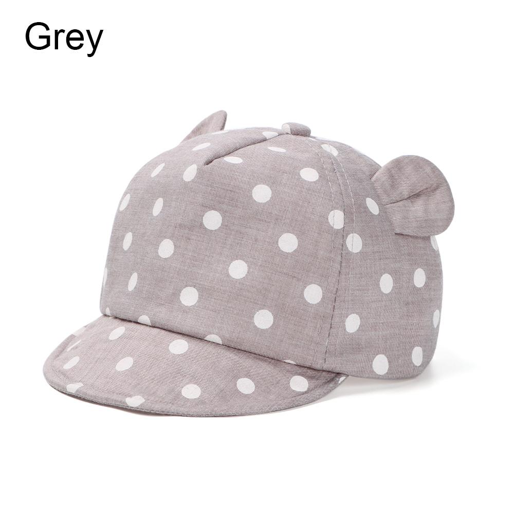 Baby's Casual Baseball Hat For 6-24Months Spring Summer Autumn Rabbit Ear Cap Dot Beach Caps Panama Cap Outdoor Children Sun Hat