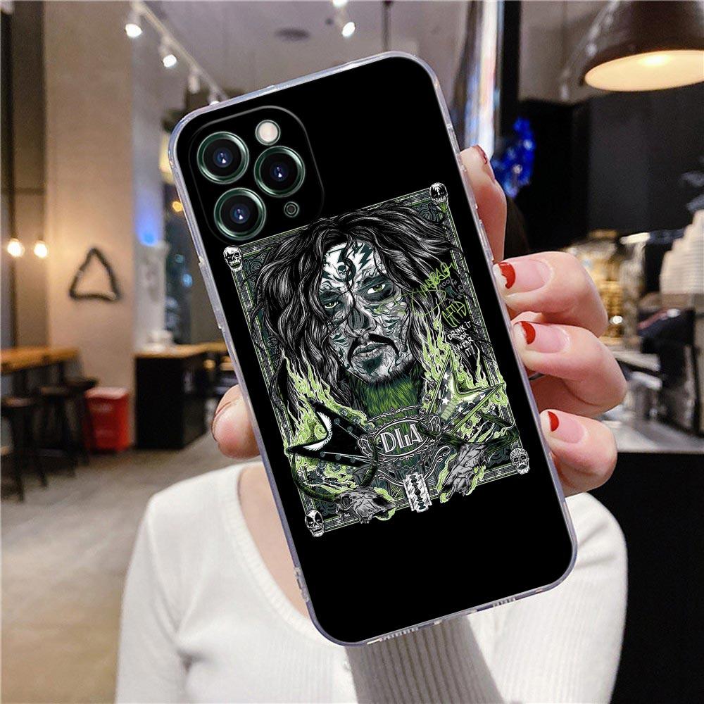 Průhledné pouzdro pro Apple iPhone 12 11 13 Pro Max mini XS X XR 7 8 Plus SE Pouzdro Kryt Pantera Dimebag Darrell Guiar Rock Band