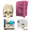 Silicone Skull Shape Planter Ornament Mold for Crafting Resin Art Suitable for Home Decoration and Office Displays