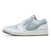 Jordan Air Jordan 1 Understated Old Money Style Low top Vintage Basketball Shoes Men's White Blue 553558-053(Team196-)