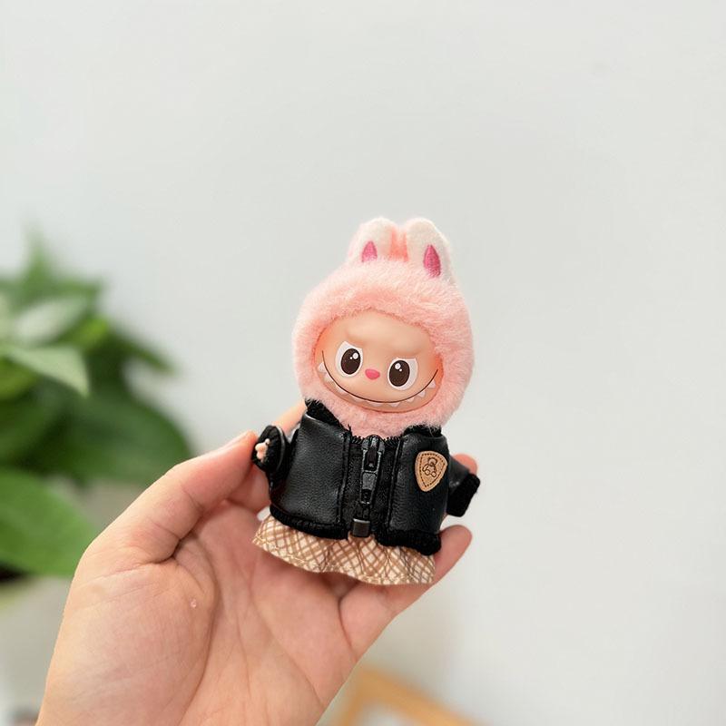 Mini Version 4.0 Vinyl Face Plush Blind Box Doll Clothes Christmas Set Small Nose Gaga Heart Bottom Password