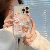 Smiely Aşk Gökkuşağı Tavşan Bulut Lale Çiçek Sevimli Telefon Kılıfı Iphone 13 12 Pro Max 14 Promax Plus 11 Darbeye Dayanıklı Arka Kapak