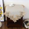 Weiße Spitzentischdecke, moderne, einfache Tischdecke, Haushaltsdekoration, Teetischdecke, quadratische Tischdecke, Möbel, staubdichtes Tuch