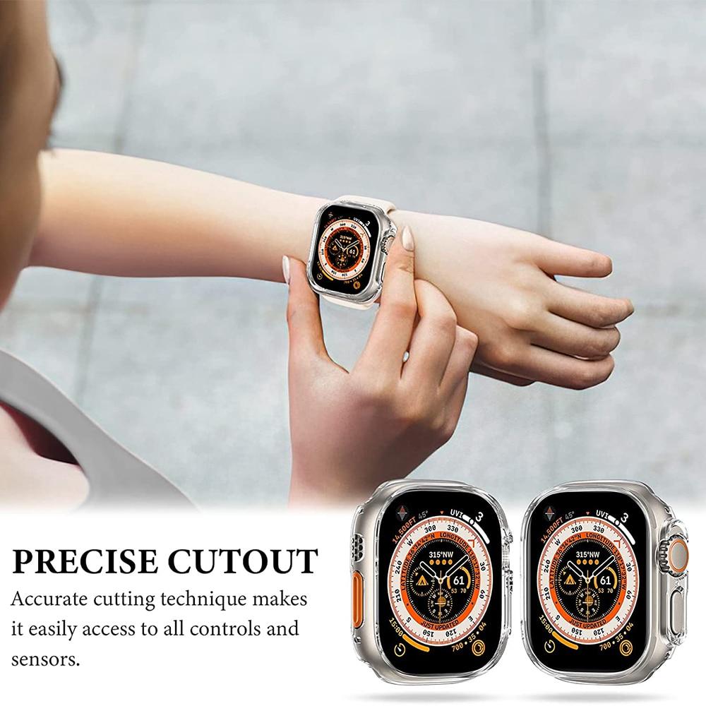 Relojový základ pro Apple Watch Ultra 49 mm, ochranná dura de PC, Marco hueco, parachoques pro iwatch 8 Pro/Ultra