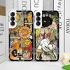 Abstract Witch Tarot Card Collage Art Phone Case for Samsung Galaxy A14 A16 A55 A54 A36 A53 A13 A15 A25 A52 5G Clear Soft Cover