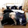 3D-Druck Lady Gaga Bettwäsche-Set Bedruckte Bettbezug Kissenbezug Einzel Doppel Stil Queen King Size Sets Heimtextilien