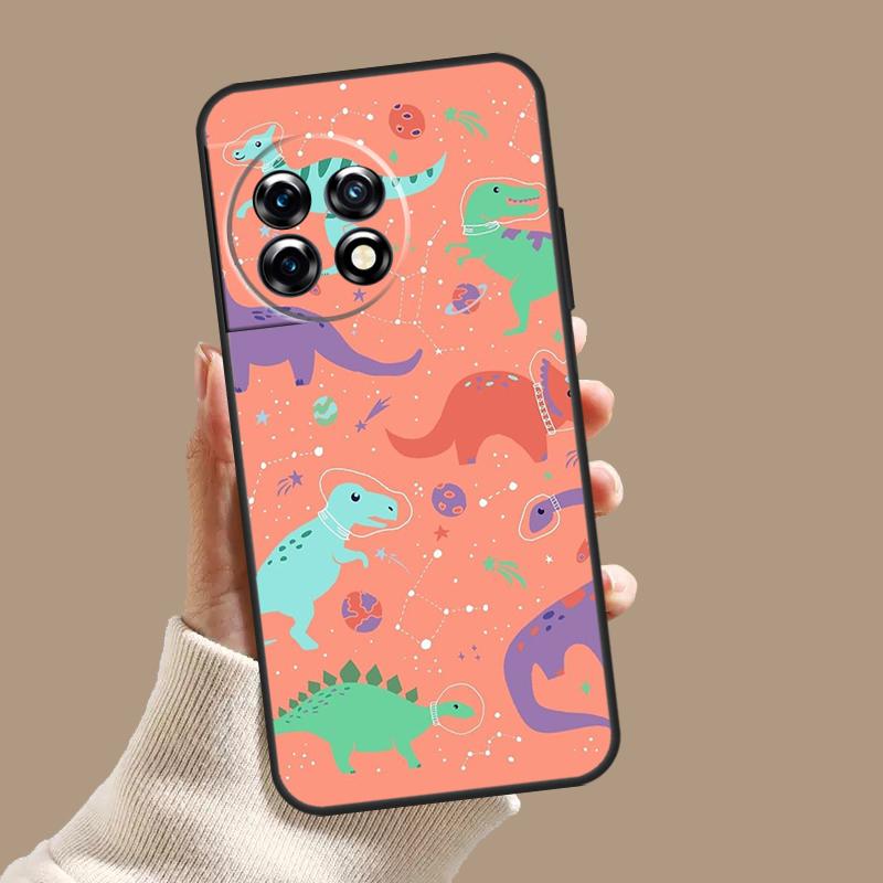 Dinosaur Collage Case For OnePlus Nord 5 CE 3 4 Lite N20 N30 OnePlus 15 13 12 11 10T 13T 13R 8 9 10 Pro Cover