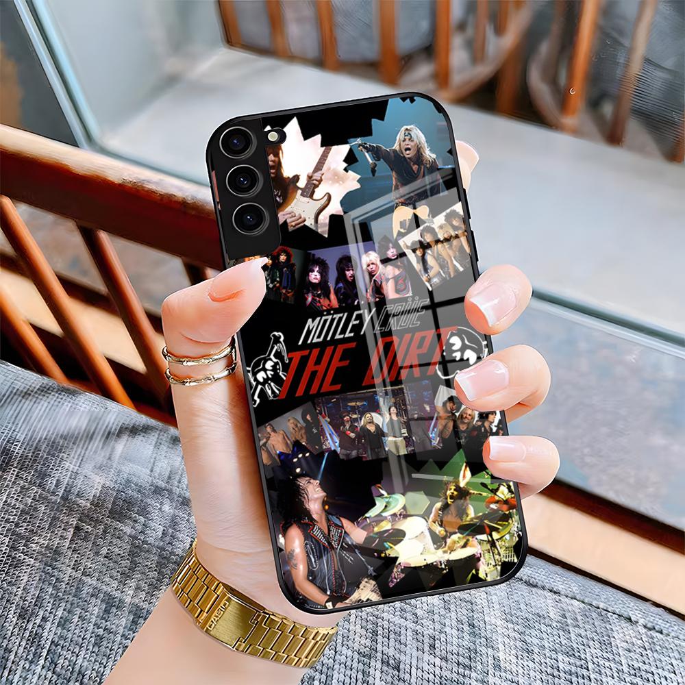 

M-Motley C-Crue Band Phone Case For Samsung A25 A13 A33 5G A54 A36 A35 A56 A52 A14 Shockproof Glass Cover Samsung A26