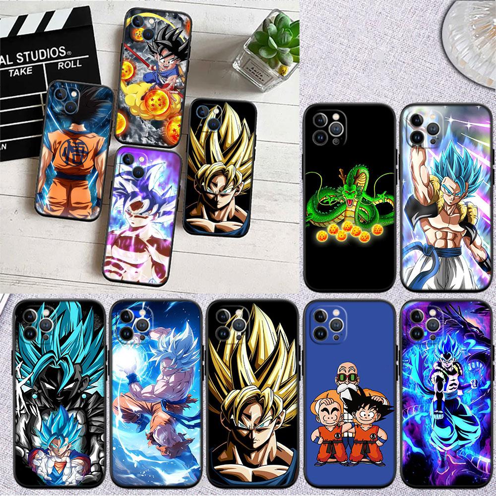 LO37 Dragon Ball Goku Soft Shell Phone Case for Redmi Note 10 11 12 Pro Max 10S 10C 10T 11A 11S 12S 12C