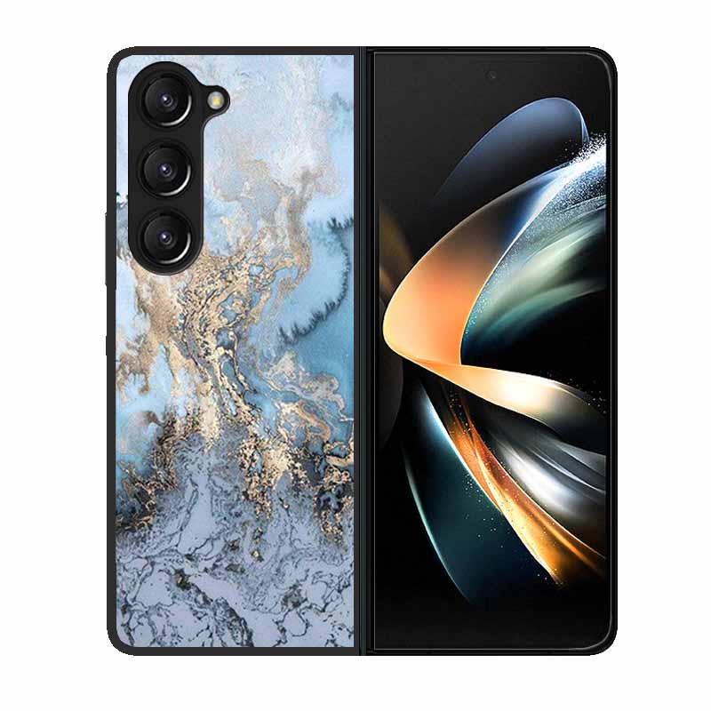 For Samsung Z Fold 6 Phone Case Cover Wolf Black Plastic Hard Back Cover Case For Samsung Galaxy Z Fold6 Fold 4 3 2 5 Case Funda