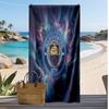 Asciugamano da Spiaggia Stampato Manchester City Asciugamano Morbido ad Asciugatura Rapida Coperta da Spiaggia Rettangolare Grande Portatile per Viaggio Piscina