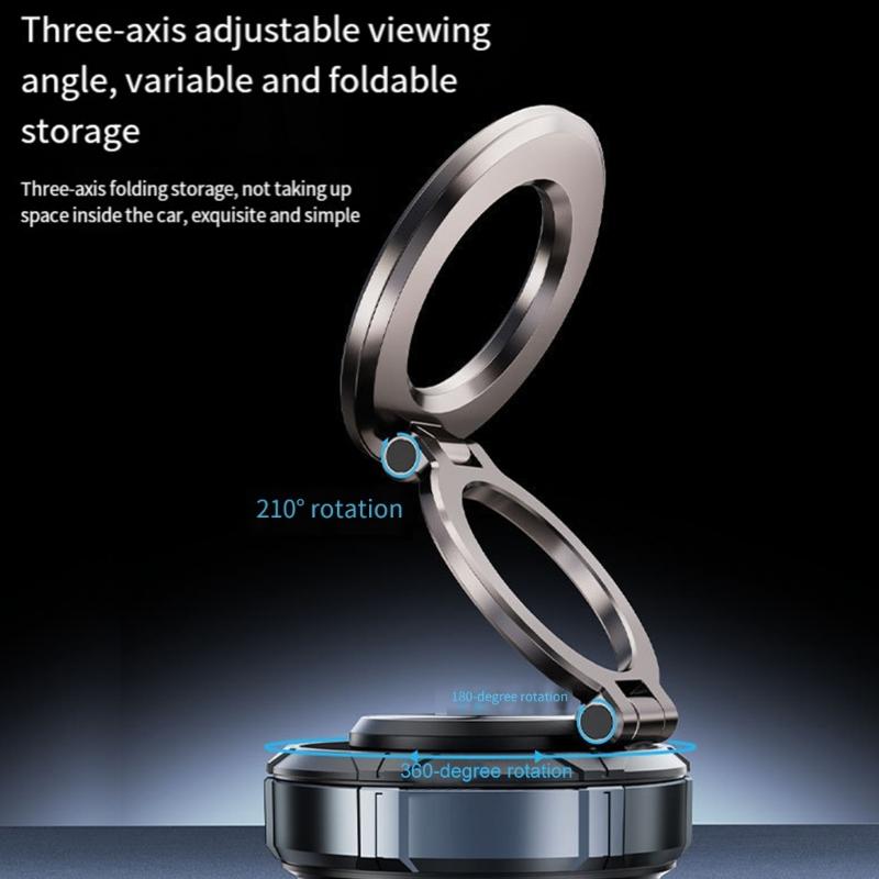 Very Strong Magnetic Phone Holder Vacuum Adsorption Car Mount with Damping Not Shake Suitable for Photography