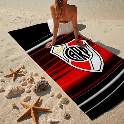 Serviette de Plage Microfibre Emblème River Plate, Légère et à Séchage Rapide, pour Voyage d'Été, Essentiel de Plage, Piscine