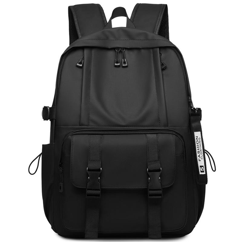 Waterproof Nylon Backpack Men Women Fashion Casual School Travel Bag with Multiple Pockets and Adjustable Straps