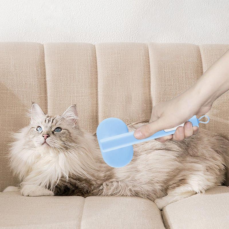 Cat Grooming Brush Self Cleaning Slicker Comb For Indoor Cats Shedding Pet Grooming Brush For Cats And Dogs Cat Brushes For