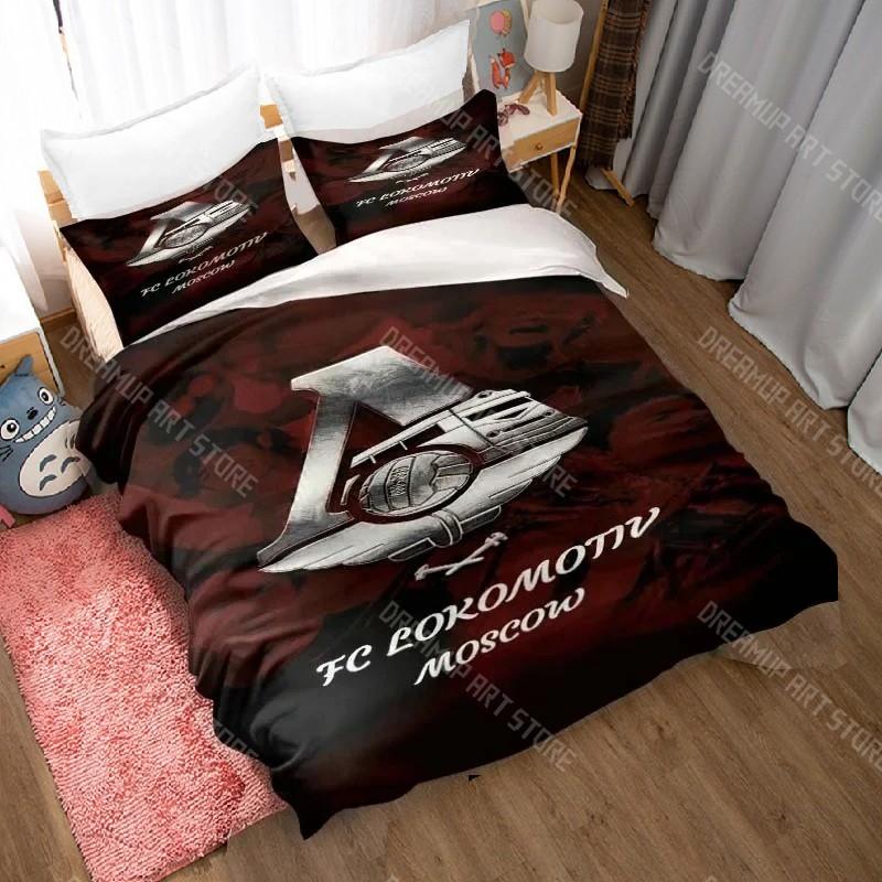 3D Print Lokomotiv Moscow Bedding Set Twin Queen King Full Size Duvet Cover Pillowcase Bed boys girls Adult Home Textiles
