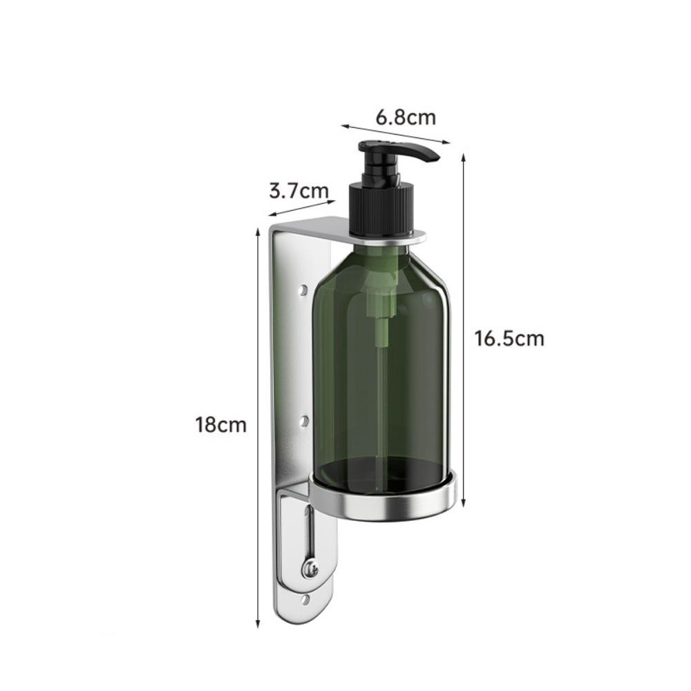 Plastic Manual Soap Dispenser Stainless Steel Pump Bottle Holder Wall Mounted Soap Dispenser  Hotel