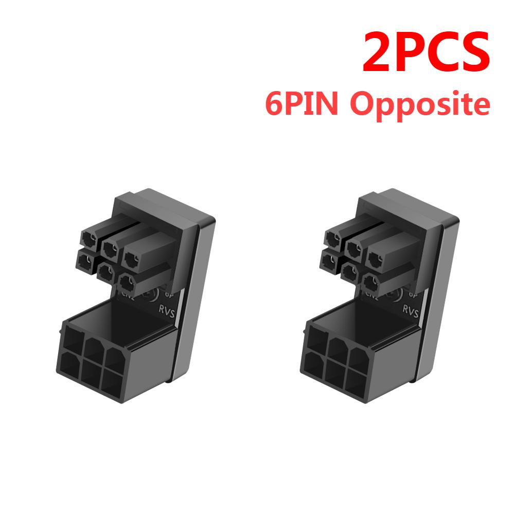 ATX GPU VGA PCIe 8 Pin 6Pin U to 180 Degree Angle Connector Power Adapter Board for Desktop Video Card Graphics GPU Adapter