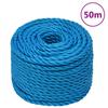 Vidaxl Work Rope, Blue, 12 Mm, 50 M, Polypropylene