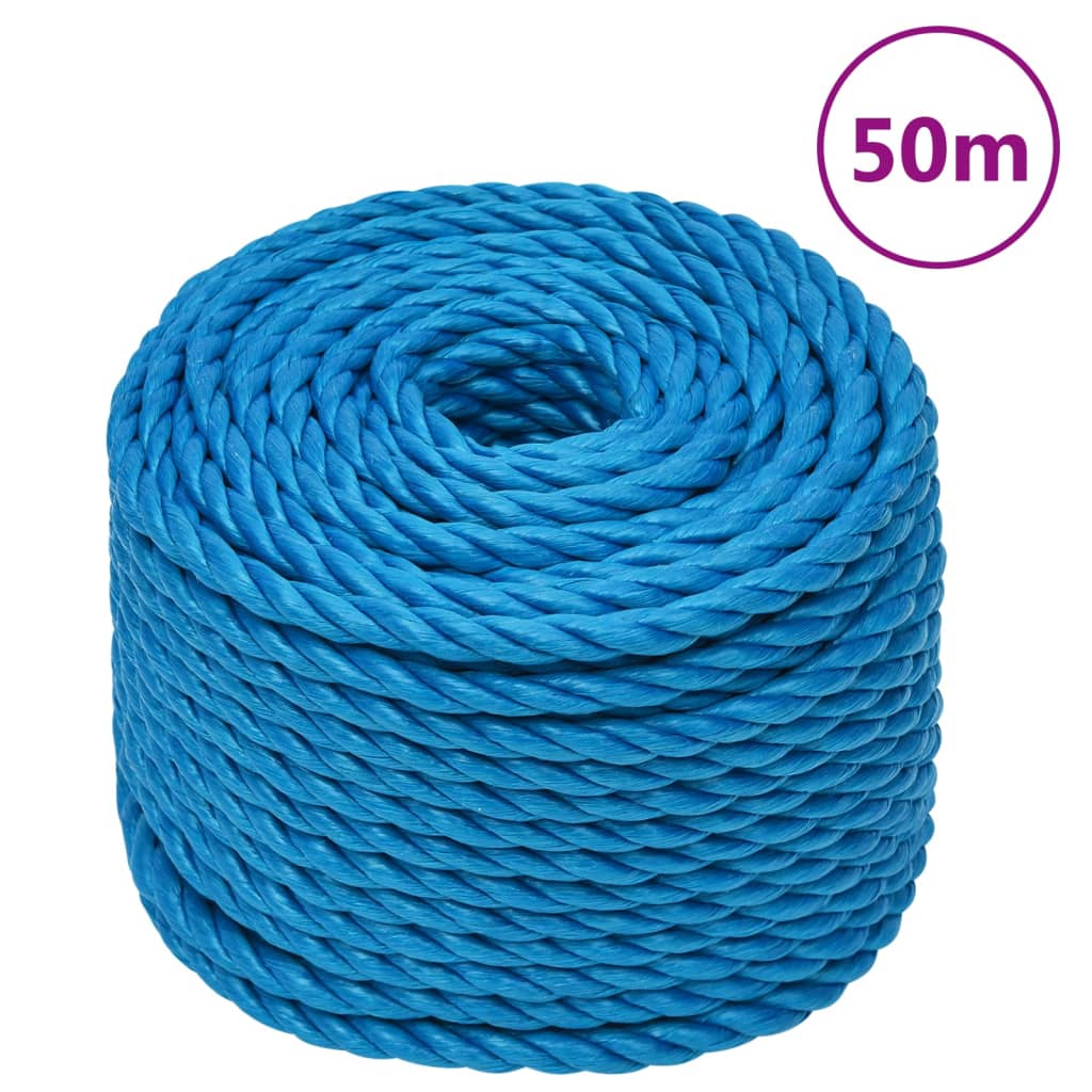 Vidaxl Work Rope, Blue, 12 Mm, 50 M, Polypropylene