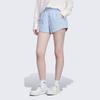 adidas Originals Premium Essentials Striped Color Block Elastic Waist Straight Leg Shorts Women Shorts Blue White IC5294