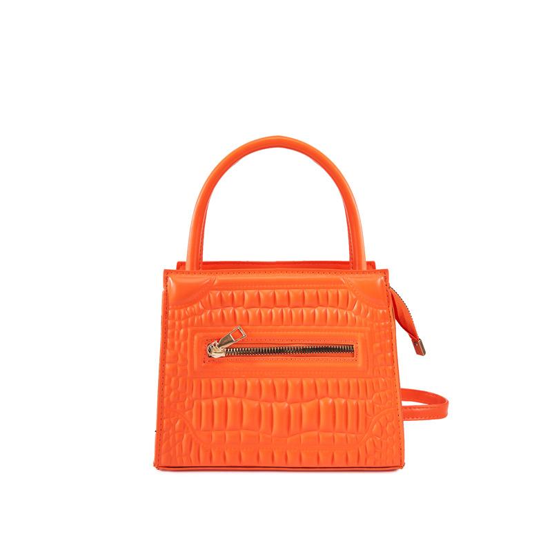 Shoulder bag New dopamine solid color fashionable solid color handbag niche texture messenger small square bag