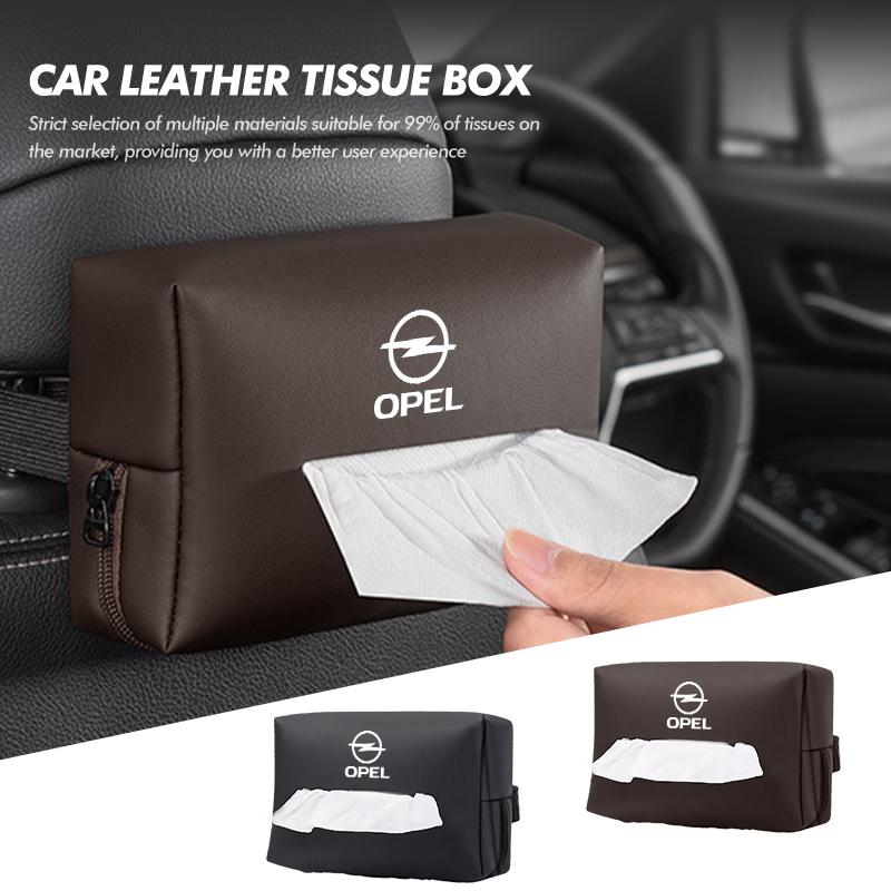 Tissue Storage Box Car Back Seat Holder Headrest Paper Cover For Opel Corsa Mokka Astra Cascada Adam Insignia Meriva Vectra