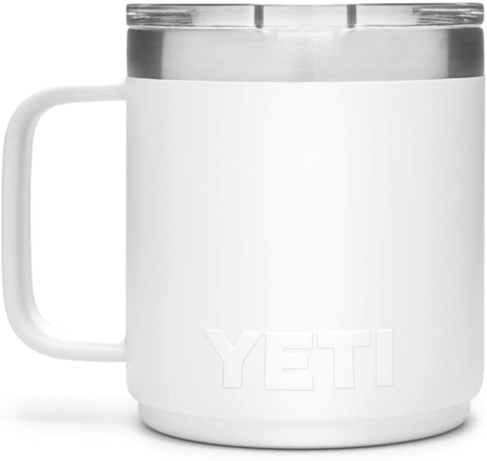 YETI Various Rich Colors Rambler 10oz Thermal Insulation Mug with Lid Sliding Colors, (296ml) (Magnetic, Type) (White) [Product]
