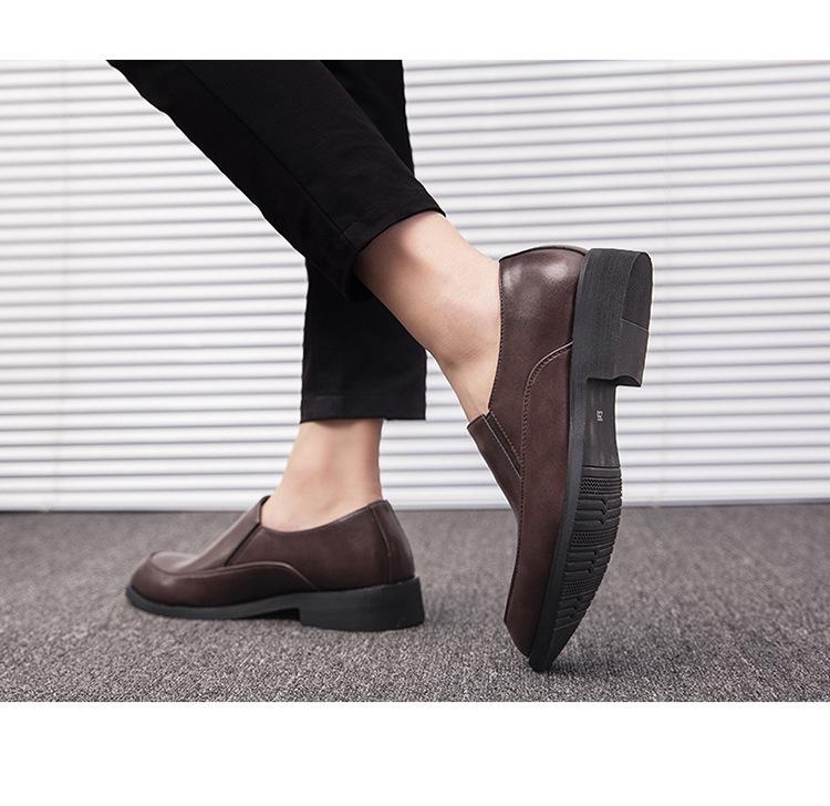 Men's Autumn Business Leather Slip-On Casual Shoes