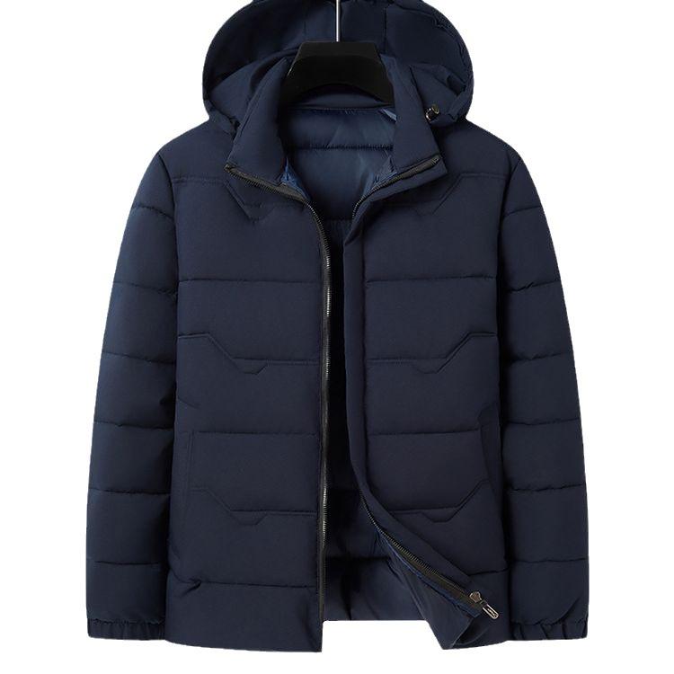 Winter Men's Down Cotton Clothes Short Anti-warm Large Size Thickened Medium Men's Cotton-padded Clothes