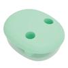 2 In 1 No Mess Snack Container Leak Proof Food Storage Snack Box with Finger Lid Keep Hands Clean Green